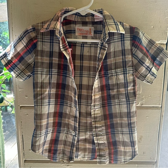 mervyn’s Other - Vintage 70’s Mervyn’s “Tiny Toys” Button Boys Shirt Size 2T